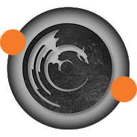 Logo button over